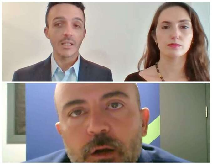 Ezequiel López y Virginia Birto, arriba, y Paco Luis Quintana, abajo/TA.